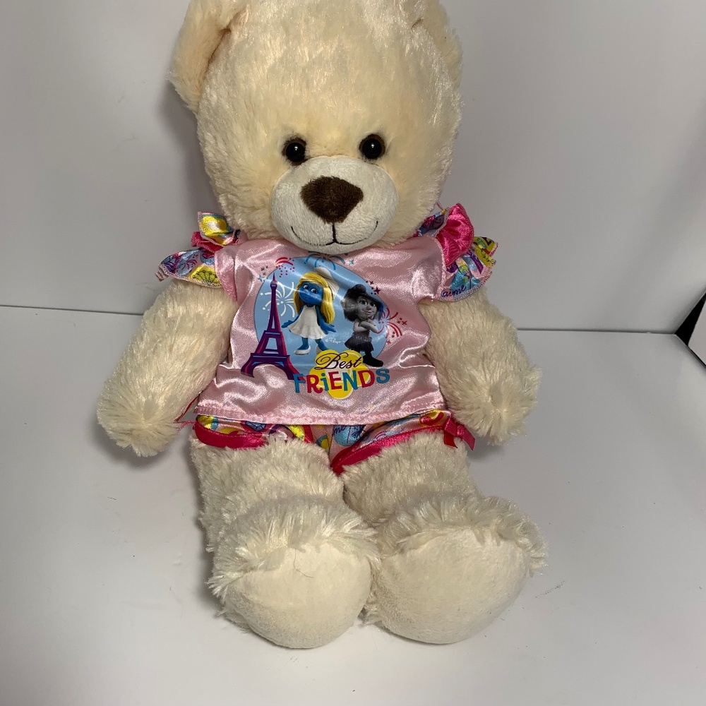 Build-A-Bear Workshop‎ Plush Teddy Bear 12.5” Smurfs Best Friends Outfit Stuffed